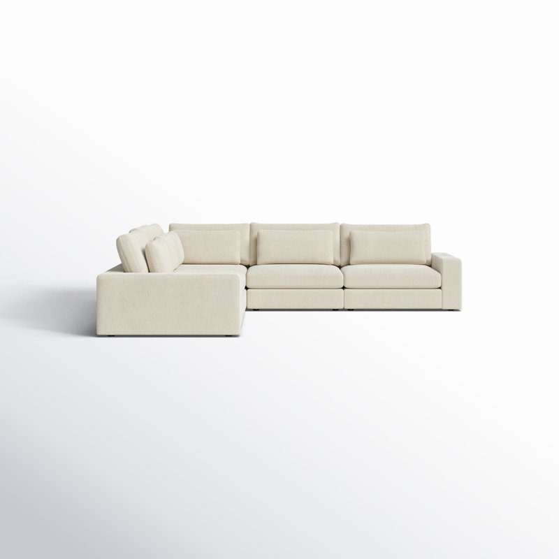Bloor 5-Piece Sectional, 33" H x 170" W x 131" D, Left Arm Facing,  Clairmont Ivory