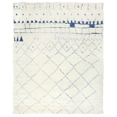 Moroccan Wool Geometric Area Rug