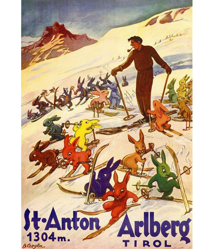 Art sur toile de la collection Lark Manor ™, collection Apple Vintage, Arlberg Tirol, H 24 po x l 18 po