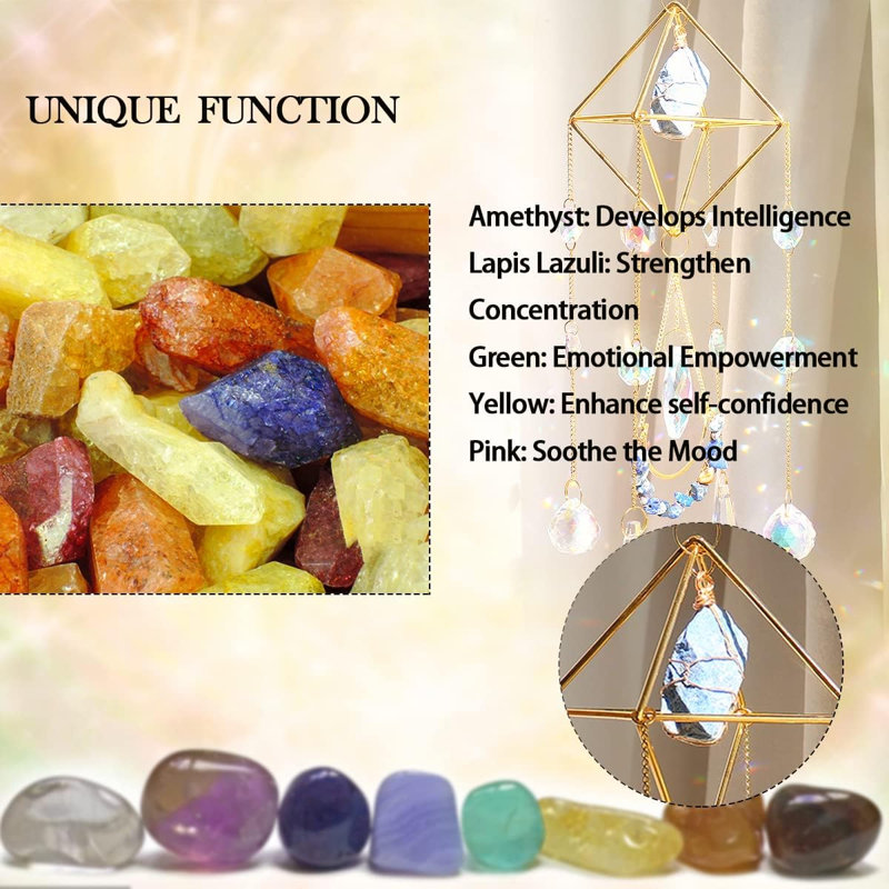 Lapis Lazuli Crystal Hanging Suncatcher
