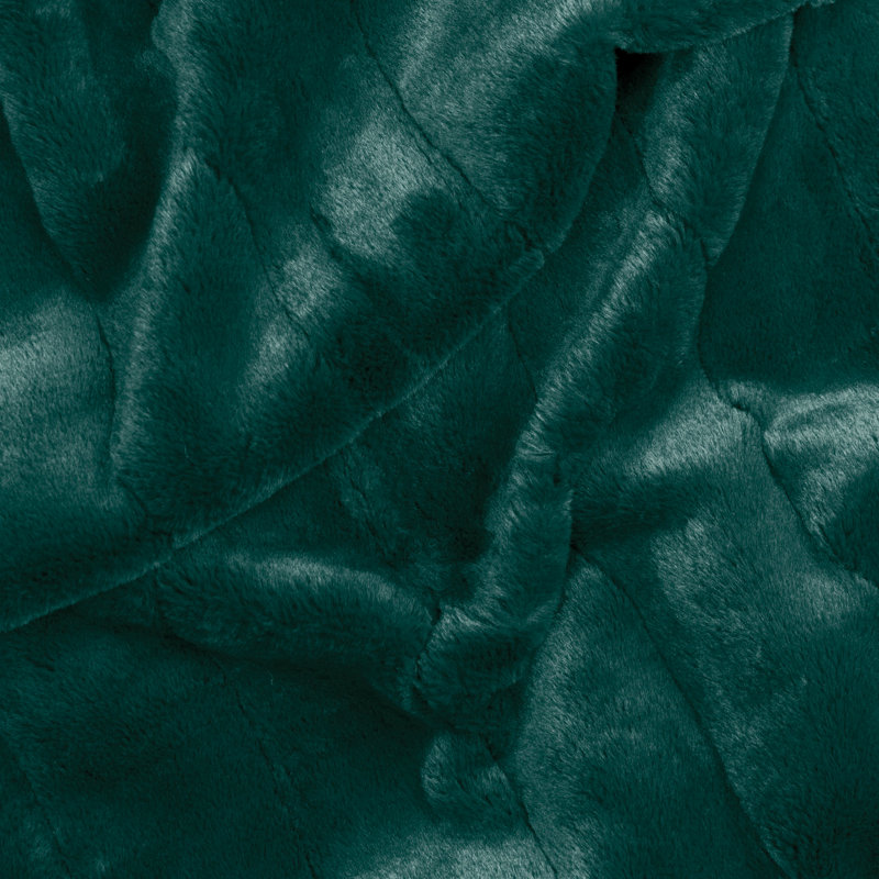 Empress Hand Woven Throw Blanket, Emerald, 140cm W x 200cm L