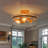  15" Modern Farmhouse 3-Light Glass Bowl Semi Flush Mount-1783335522