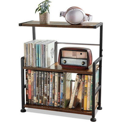 CD Storage Rack, 3-tier CD Holder for Coutertop
