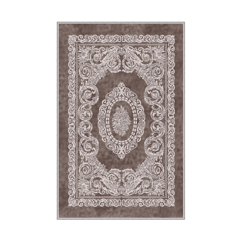 Premium Hall Carpet, 2.6 x 4.9 Feet, 100% Polyester, 650 gr/m² | Antibacterial, Non-Slip PVC Dot Underside, 0.3 in Pile Height | Machine Washable, 3D Digital Print, Durable & Stylish for Home Décor