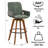 Modern Upholstered swivel counter stool-100410236-100410227