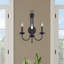 Très grande applique murale noire 3 lumières-273131407
