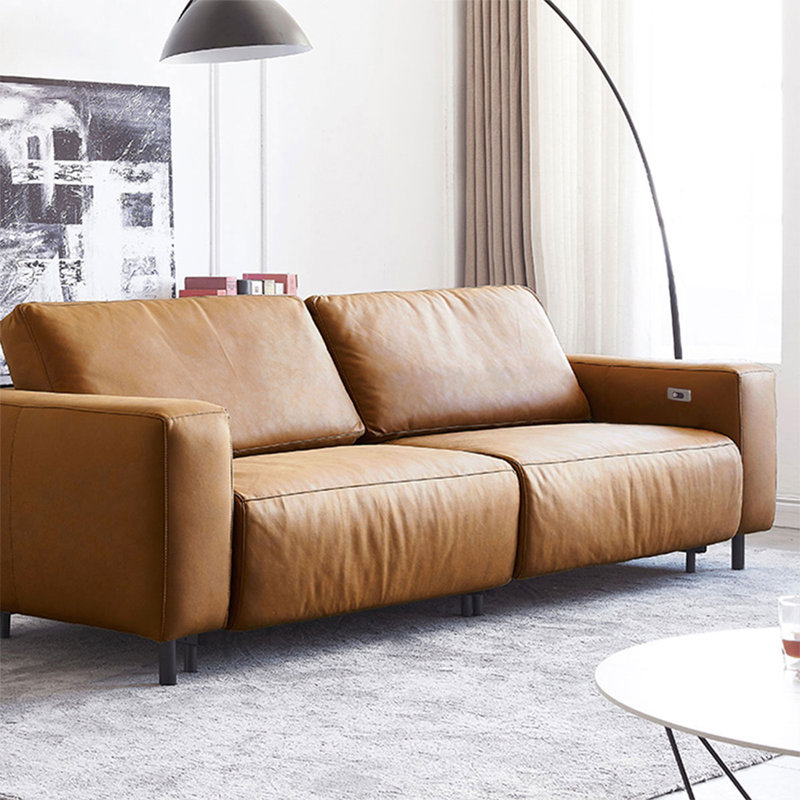 Orange 100% Polyester Modular Sofa cushion Loveseat