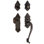 Grande Victorian Handleset with Deadbolt and Door and Rosette