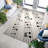 Exquisite Non-Woven Soft-Type Printed Rug Featuring a Chic Floral Design in Striking Colors Perfect for Sprucing up Any Indoor Space-114330185