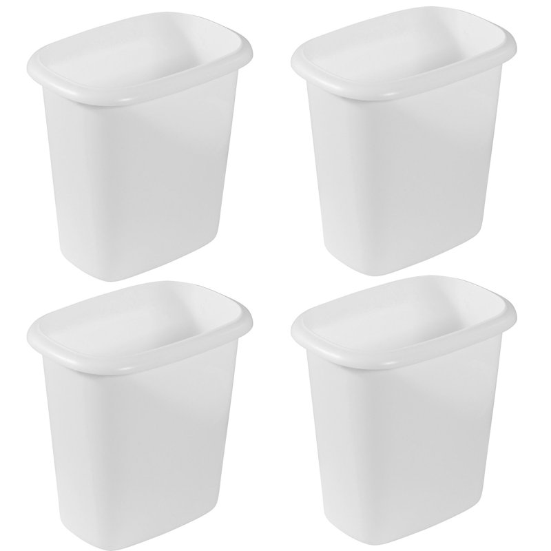 Plastic Open Waste Basket - 1.5 Gallons