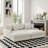 Oversized Upholstered Offwhite Chenille Sleeper Sofa Bed Lounge sofa with Armrests & Throw Pillows-69943608
