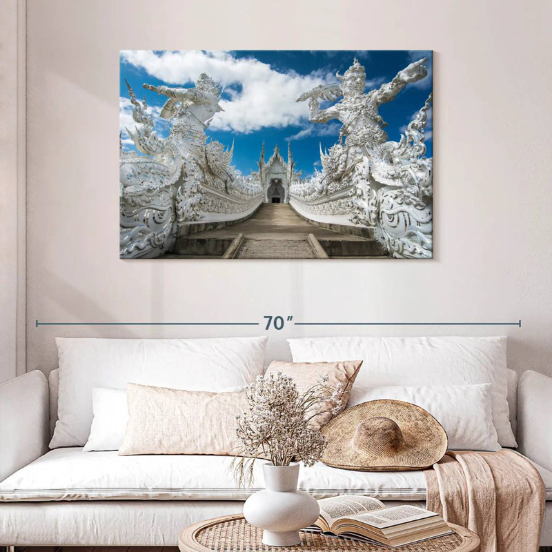Lilie Wat Rong Khun White Temple, 30" H x 45" W