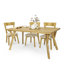 Dolins Oak Solid Wood Dining Table-484515305-484515349