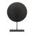 Diahna Metal Geometric Decorative Gray Sculpture with Black Base