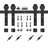 Classic Design Sliding Standard Double Barn Door Hardware Kit (Not Include Door)-63065861