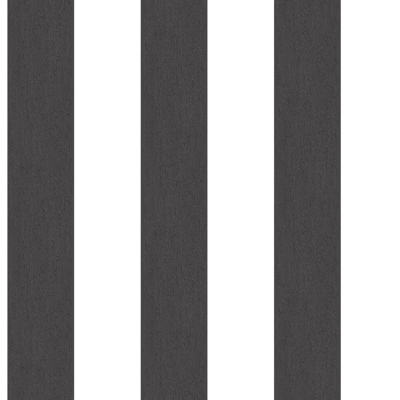 Angelo 10m x 53cm Matte Wallpaper Roll, Black/White
