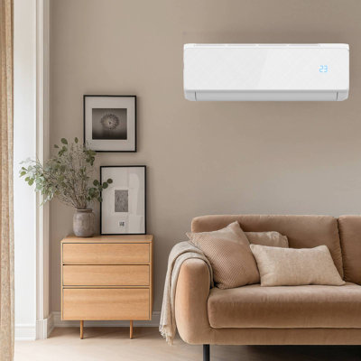 12000 Btu Mini Split Air Conditioner With Heat Pump Alexa  Google Home Compatible Remote Control