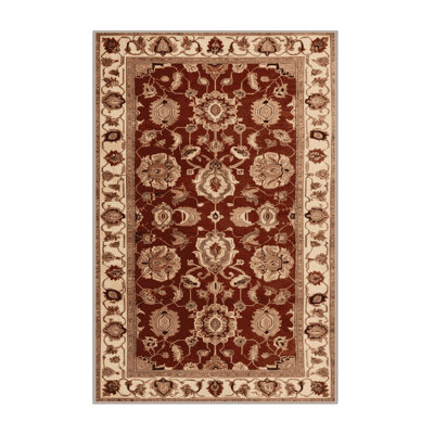 Machine Washable Persian Brown Area Rug