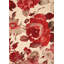 Tapis rouge / beige Sabang