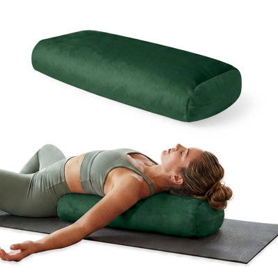 ROFIELTY Green and Pink and White and Blue and Gray Yoga Bolster