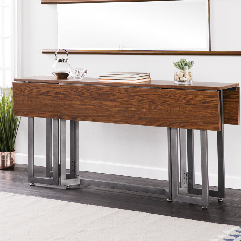 Eleanora Extendable Metal Base Dining Table