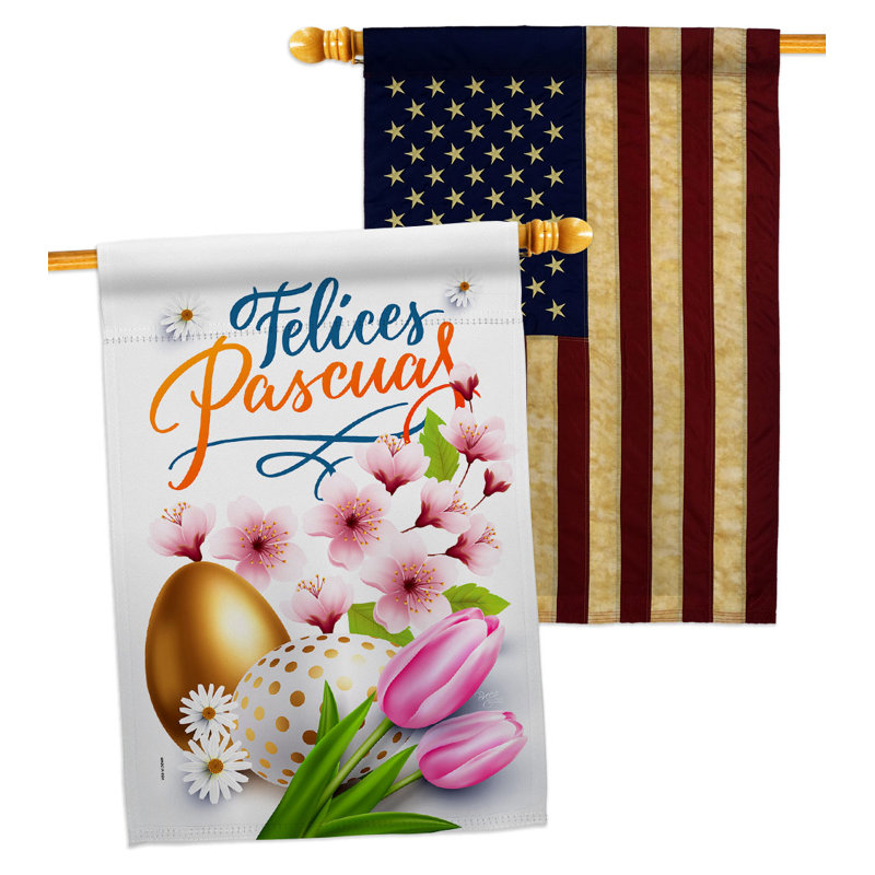 Drapeau de maison 40 po x 28 po Felices
