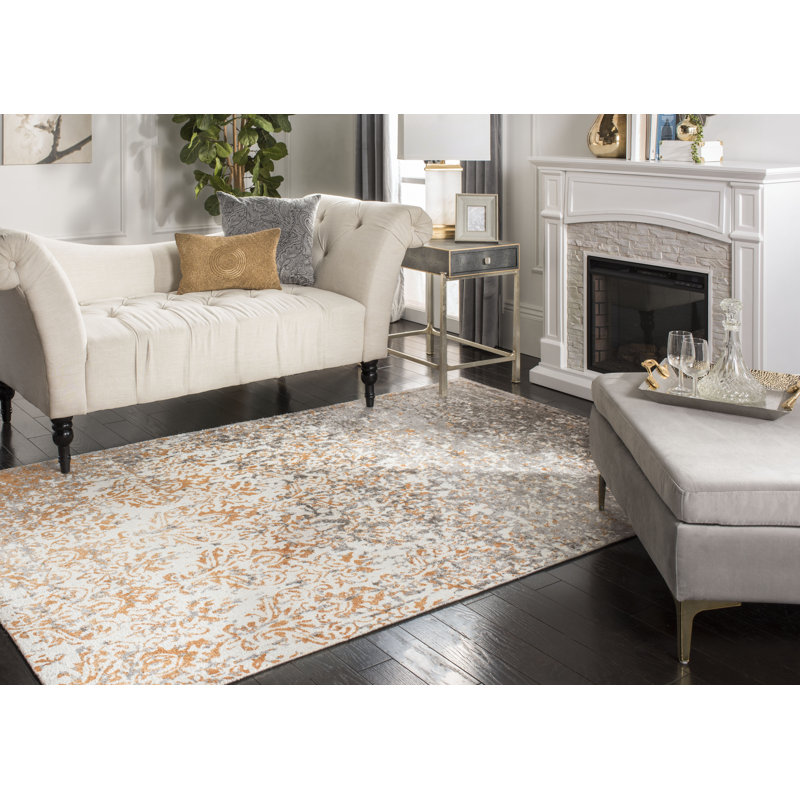 Stamant Hand Tufted Viscose Geometric Rug, Rectangle 6' x 9'