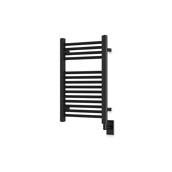 Denby Wall Mount Electric Towel Warmer, 27" H x 18.3125" W x 5.19" D, Black