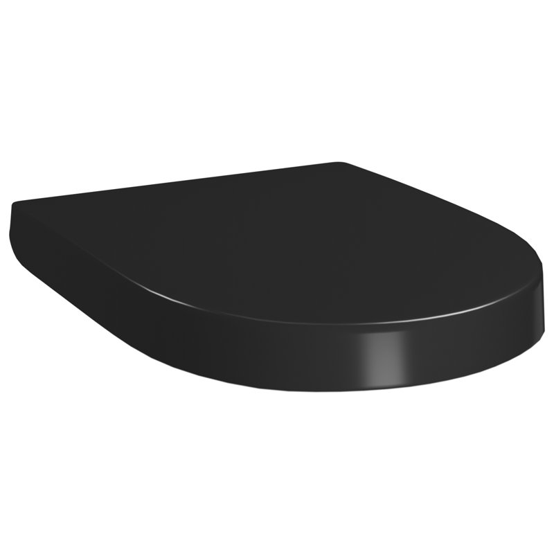 Siège de toilette à fermeture rapide vidaXL noir