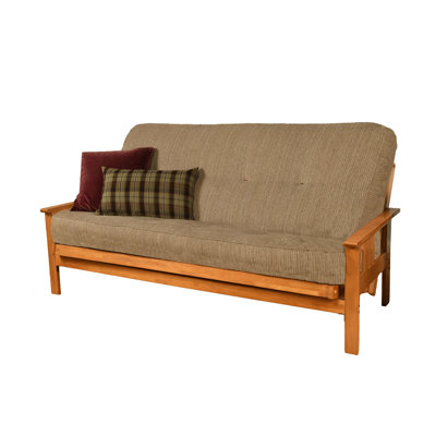 Johnte Full-Size Futon Frame and Full-Size Innerspring Mattress