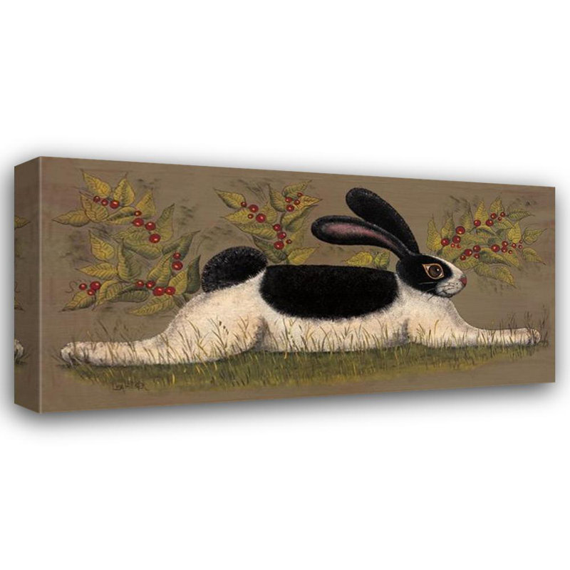 Folk Bunny, 12" H x 24" W