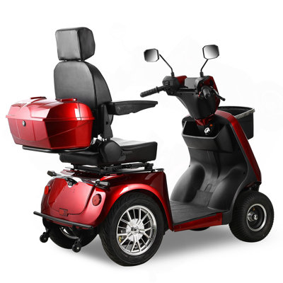 Scooters de mobilité pour personnes âgées 500Lbs Capacité 1000W Chariot de mobilité électrique tout-terrain Scooter de mobilité robuste