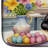 Decorating Easter Boston Terrier Dish Drying Mat