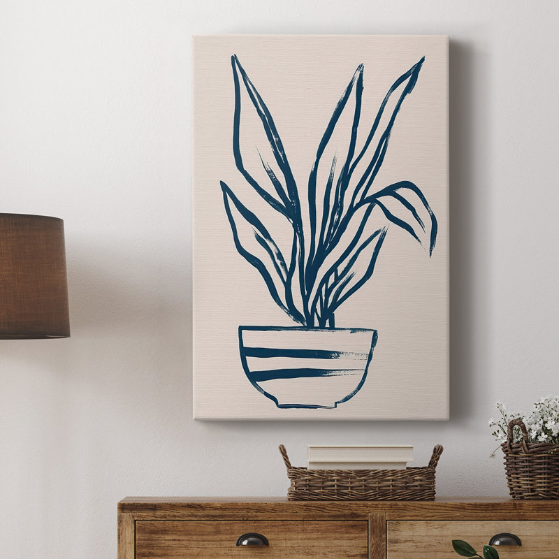 Marine Plant Sketches III - galerie sur mesure, H 27 po x l 18 po