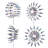 Metal Abstract Rotator Wind Spinner