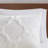 3 Piece Tufted Cotton Chenille Geometric Comforter Set Off-White Full/Queen