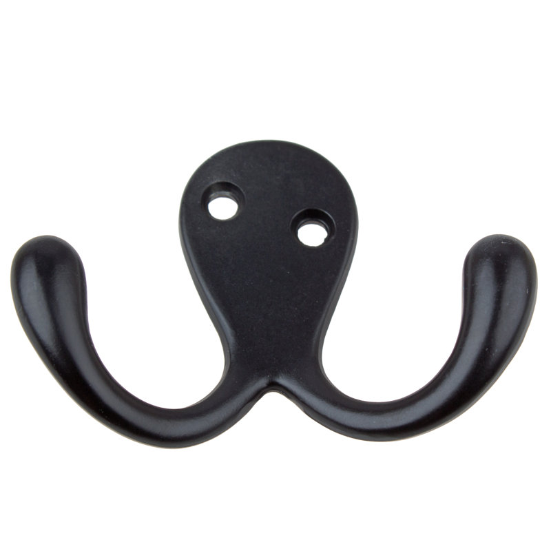 Metal Wall Hook, Matte Black