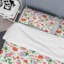Fleurs multicolores - ensemble de housse de couette floral - microfibre de polyester-1977679392