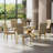 Velvet Dining Chairs Set - Woven Dining Room Chairs with Metal Legs- Modern Upholstered Accent Chair for Dining Room, Kitchen, Vanity, and Living Room-1476971142-1487497232-1476971144