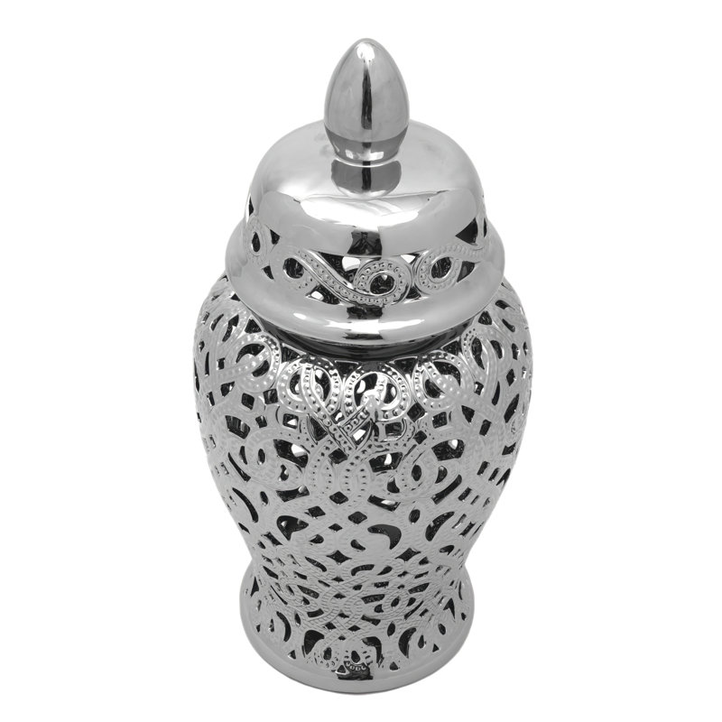 Pot à gingembre en porcelaine Lares, Argent