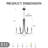 6 - Light Empire Candle Style Dimmable Chandelier