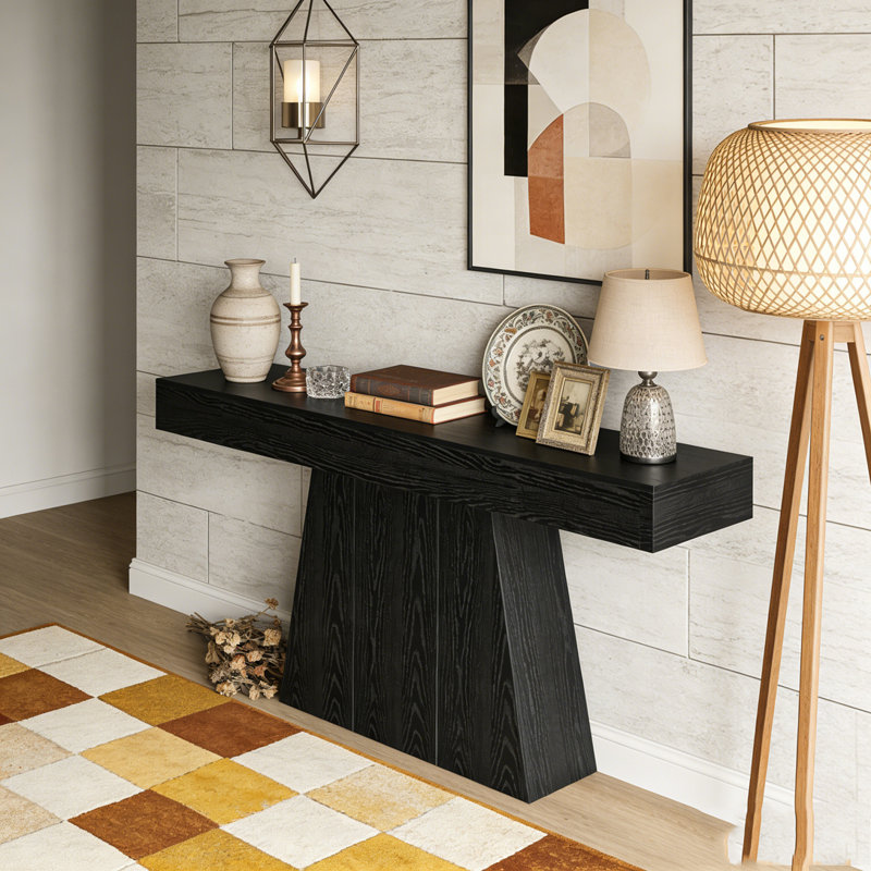 Table d'entrée avec table trapézoïdale Farmhouse Console