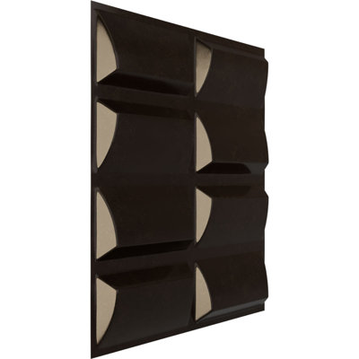 Panneau mural décoratif 3D 3D EnduraWall l 19 5/8 po x H 19 5/8 po, brume rustique métallique universelle (couvre 2,67 pieds carrés)