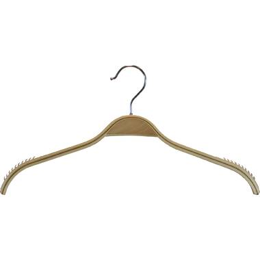 NAHANCO 40617 16Retro Series Wooden Top Hangers, Low Gloss Beech