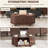 Coffee Table With Storage And 360° Sliding Doors, Walnut
