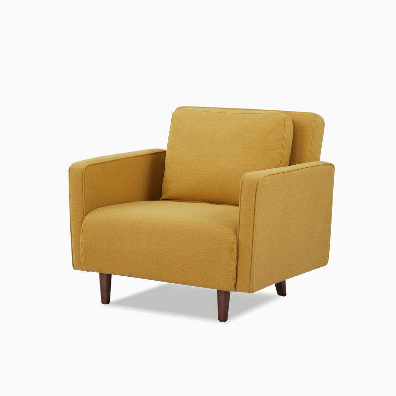 Lekha Upholstered Accent Chair, Mustard