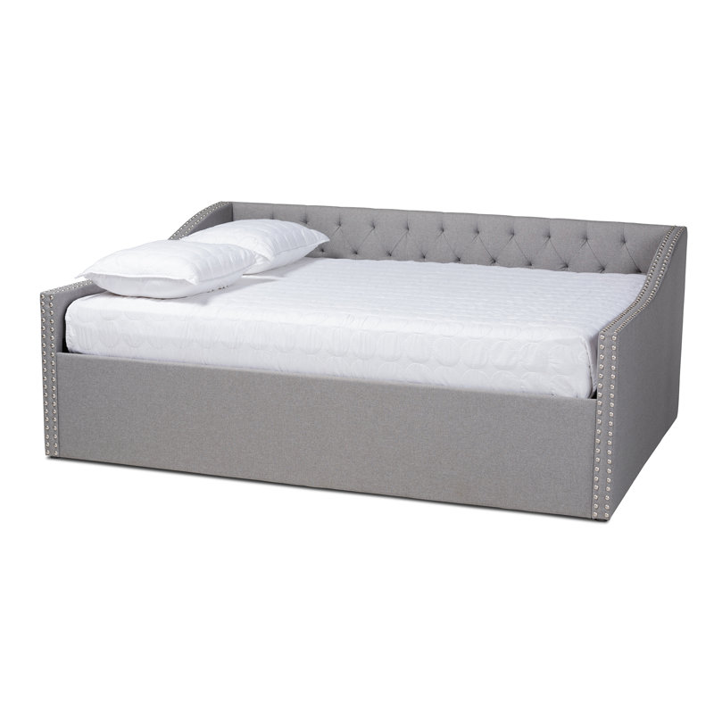 Weldon Upholstered Daybed, Light Gray, Queen