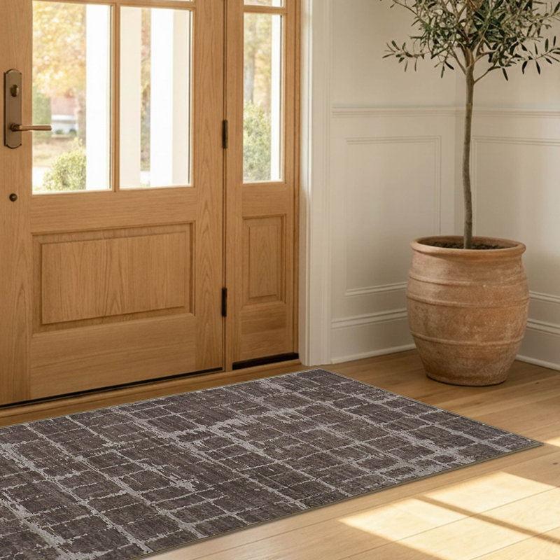 Dream Mink Theo Printed Rug Sets, 24" x 72"/24" x 48", Brown