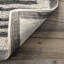 Tapis ivoire / gris anthracite en laine tissé à la machine-479088398