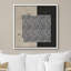 Motif de blocs géométriques gris sur toile-96965506-96965507